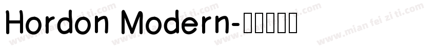 Hordon Modern字体转换